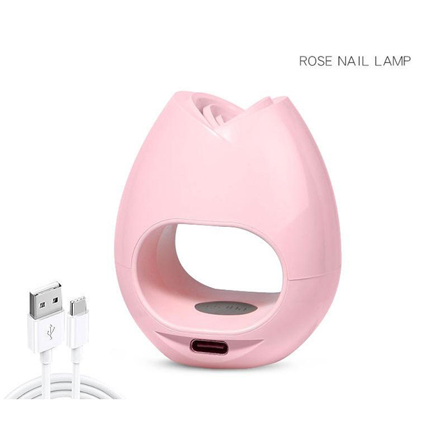 Gel Nageltorklampa UV 16w Rose USB För Single Finger