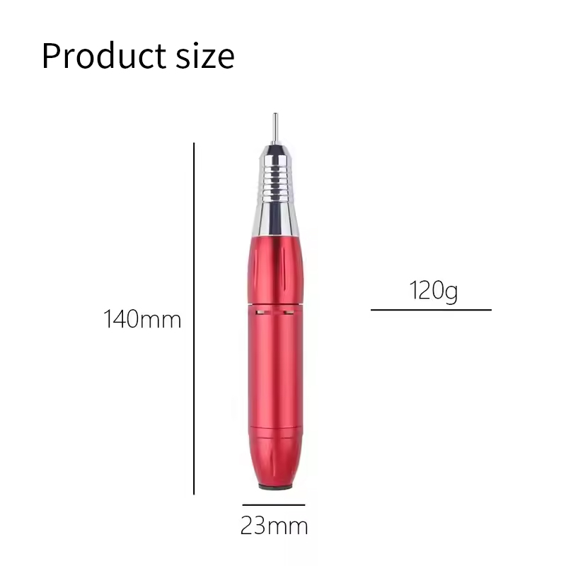 120g Lightweight Nail Drill Dimensions