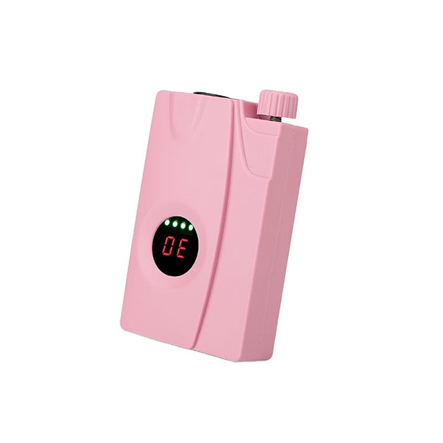 Uppladdningsbart Nagelborrset Rosa Med Hållare 25w 30000rpm